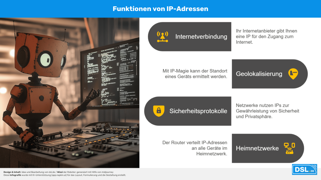 Funktionen von IP-Adressen