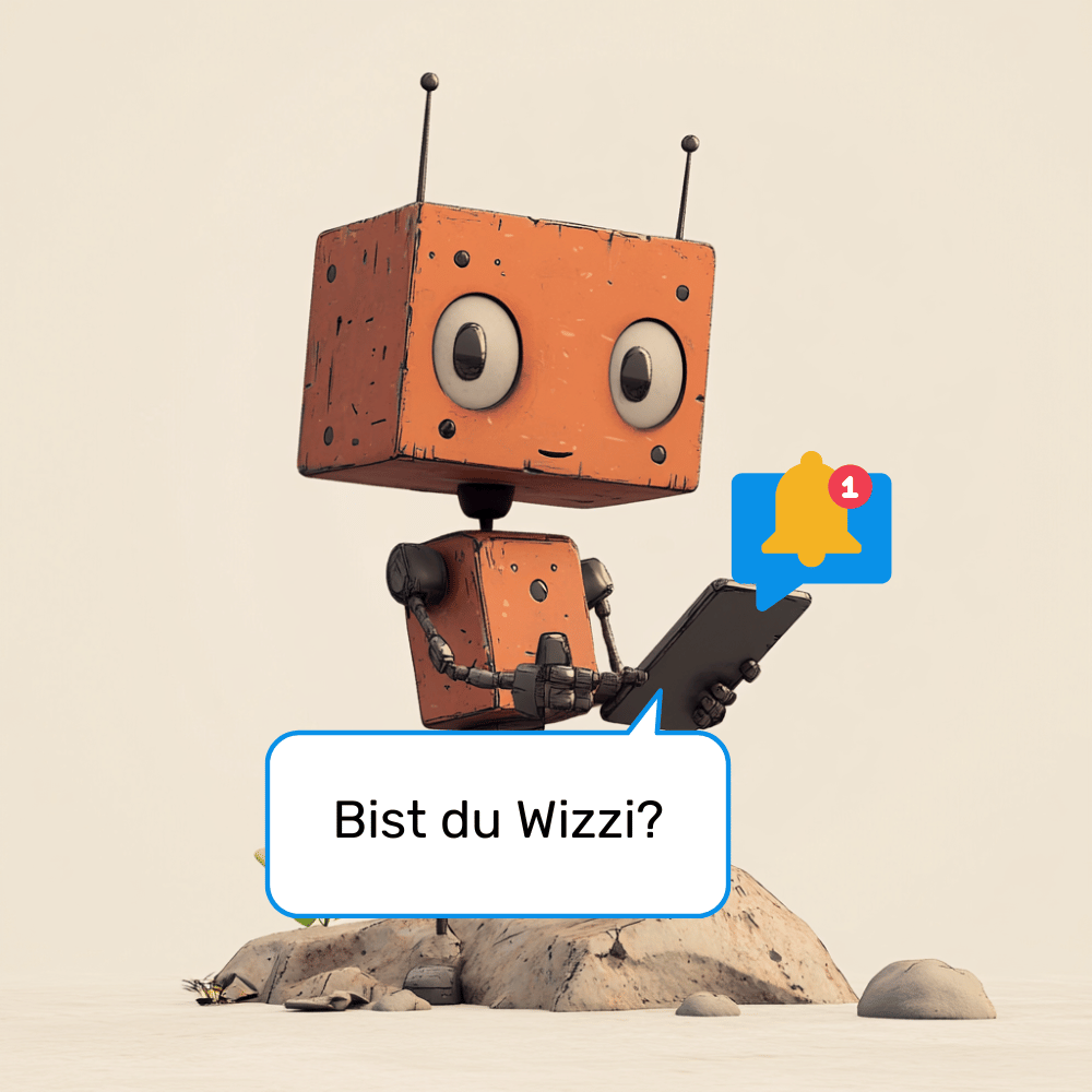 wizzi bekommt eine Pushnachricht